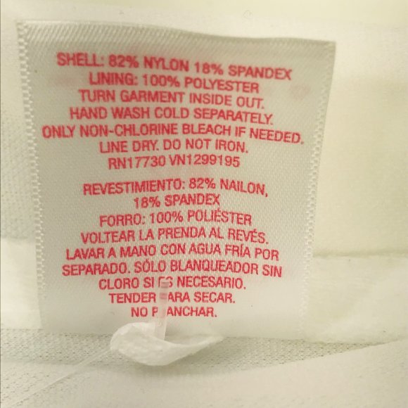 Xhilaration Women's Size 24W Metallic Thread Longline Bandeau Swim Top Striped - Picture 8 of 12